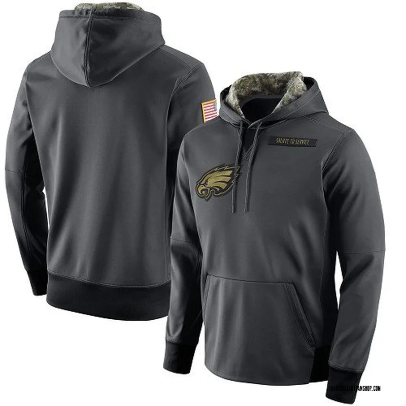 Men's Nike Philadelphia Eagles Anthracite Salute to Service Player