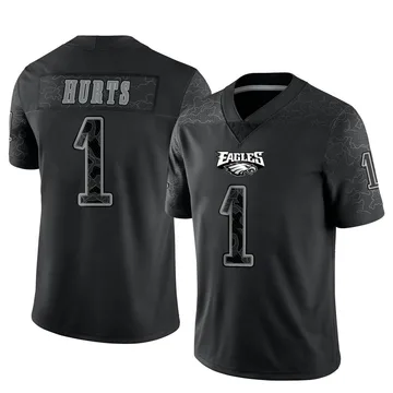 Men's Nike Philadelphia Eagles Jalen Hurts Black Reflective Jersey - Limited