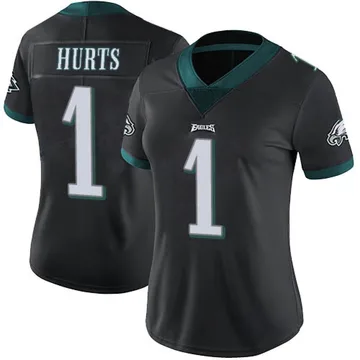 Women's Nike Philadelphia Eagles Jalen Hurts Black Alternate Vapor Untouchable Jersey - Limited