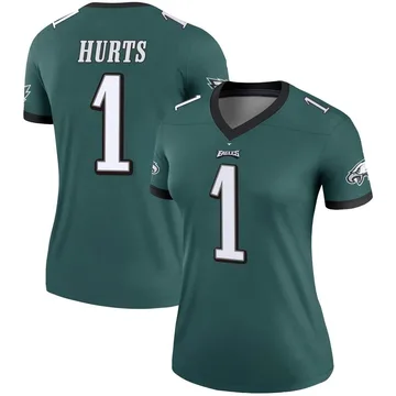 Women's Nike Philadelphia Eagles Jalen Hurts Green Jersey - Legend