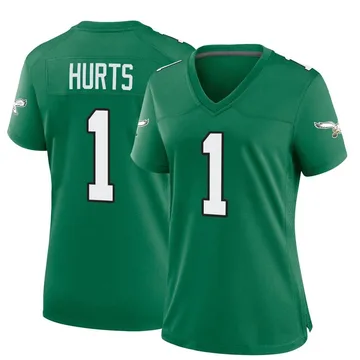 Women's Nike Philadelphia Eagles Jalen Hurts Green Kelly Alternate Jersey - Game