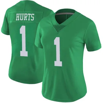 Women's Nike Philadelphia Eagles Jalen Hurts Green Vapor Untouchable Jersey - Limited