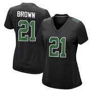 Women's Nike Philadelphia Eagles Sydney Brown Black/Kelly Carbon Green Fashion Jersey - Game