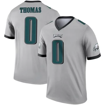 Youth Nike Philadelphia Eagles Ambry Thomas Silver Inverted Jersey - Legend