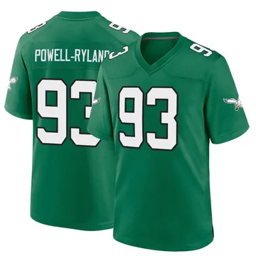 Youth Nike Philadelphia Eagles Antwaun Powell-Ryland Green Kelly Alternate Jersey - Game