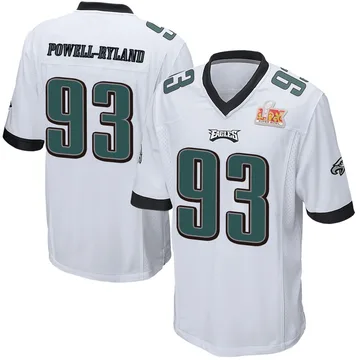 Youth Nike Philadelphia Eagles Antwaun Powell-Ryland White Super Bowl LIX Jersey - Game