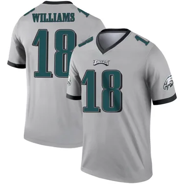 Youth Nike Philadelphia Eagles Avery Williams Silver Inverted Jersey - Legend