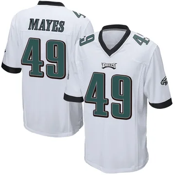 Youth Nike Philadelphia Eagles BJ Mayes White Jersey - Game