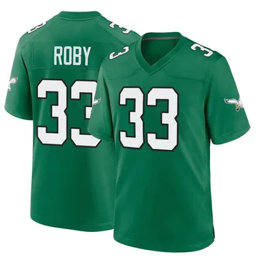 Youth Nike Philadelphia Eagles Bradley Roby Green Kelly Alternate Jersey - Game