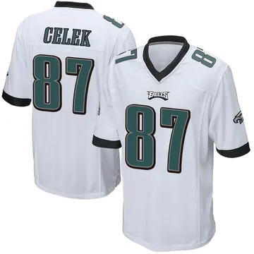 Youth Nike Philadelphia Eagles Brent Celek White Jersey - Game