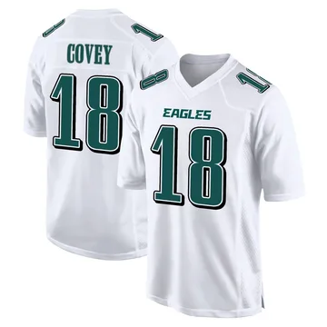 Youth Nike Philadelphia Eagles Britain Covey White Tundra Fashion Jersey - Game
