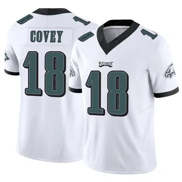 Youth Nike Philadelphia Eagles Britain Covey White Vapor F.U.S.E. Jersey - Limited