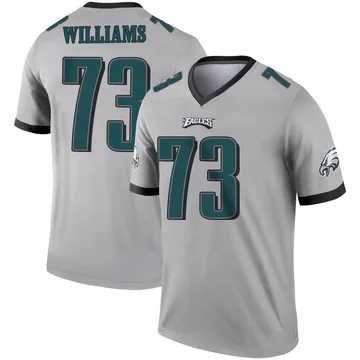 Youth Nike Philadelphia Eagles Cameron Williams Silver Inverted Jersey - Legend