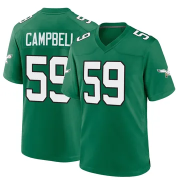 Youth Nike Philadelphia Eagles Chance Campbell Green Kelly Alternate Jersey - Game