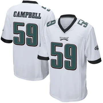 Youth Nike Philadelphia Eagles Chance Campbell White Jersey - Game