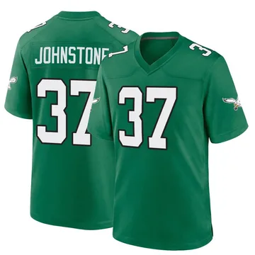 Youth Nike Philadelphia Eagles Christian Johnstone Green Kelly Alternate Jersey - Game