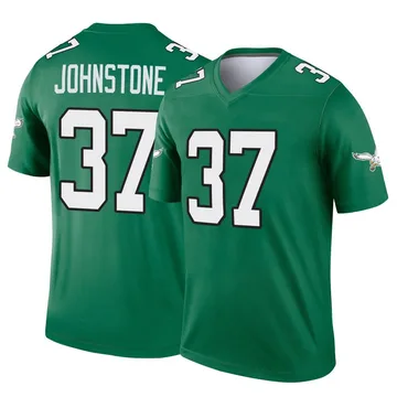 Youth Nike Philadelphia Eagles Christian Johnstone Green Kelly Alternate Jersey - Legend