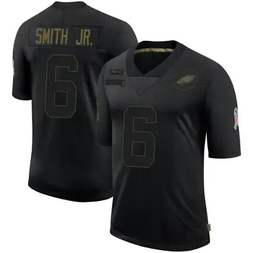Youth Nike Philadelphia Eagles DeVonta Smith Black 2020 Salute To Service Jersey - Limited