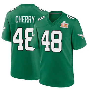 Youth Nike Philadelphia Eagles Don Cherry Green Kelly Alternate Super Bowl LIX Jersey - Game