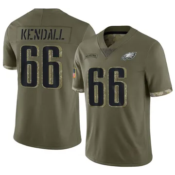 Youth Nike Philadelphia Eagles Drew Kendall Olive 2022 Salute To Service Jersey - Limited