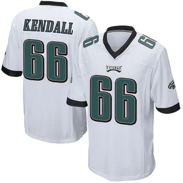 Youth Nike Philadelphia Eagles Drew Kendall White Jersey - Game