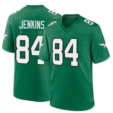 Youth Nike Philadelphia Eagles E.J. Jenkins Green Kelly Alternate Jersey - Game