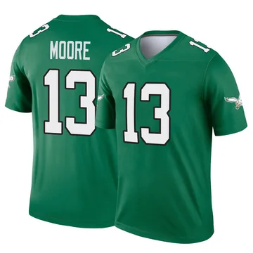 Youth Nike Philadelphia Eagles Elijah Moore Green Kelly Alternate Jersey - Legend