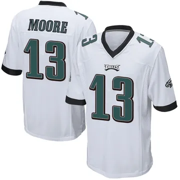 Youth Nike Philadelphia Eagles Elijah Moore White Jersey - Game