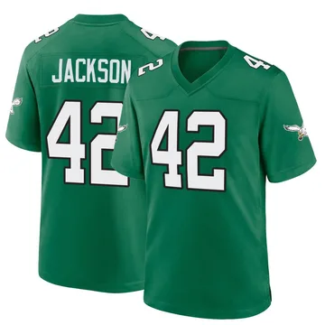Youth Nike Philadelphia Eagles Giles Jackson Green Kelly Alternate Jersey - Game