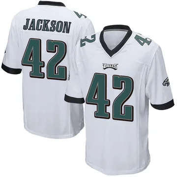 Youth Nike Philadelphia Eagles Giles Jackson White Jersey - Game