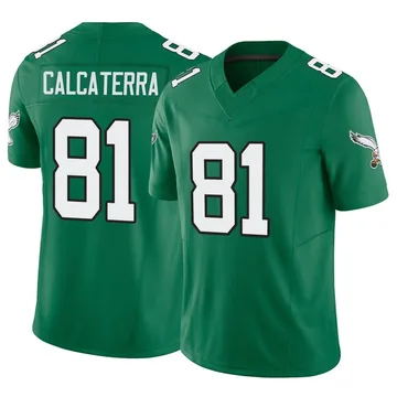 Youth Nike Philadelphia Eagles Grant Calcaterra Green Kelly Alternate Vapor F.U.S.E. Jersey - Limited
