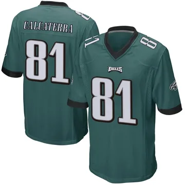Youth Nike Philadelphia Eagles Grant Calcaterra Green Team Color Jersey - Game