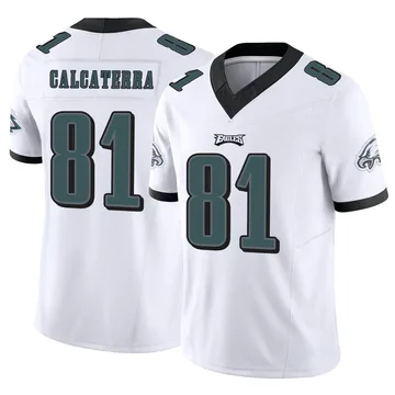 Youth Nike Philadelphia Eagles Grant Calcaterra White Vapor F.U.S.E. Jersey - Limited