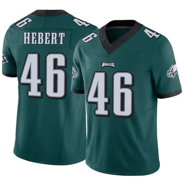 Youth Nike Philadelphia Eagles Griffin Hebert Green Vapor F.U.S.E. Jersey - Limited