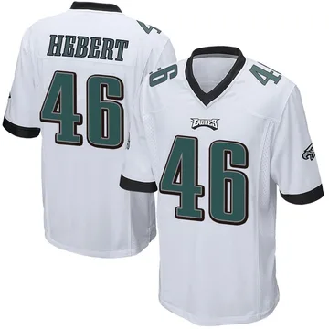 Youth Nike Philadelphia Eagles Griffin Hebert White Jersey - Game
