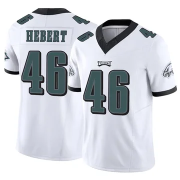 Youth Nike Philadelphia Eagles Griffin Hebert White Vapor F.U.S.E. Jersey - Limited