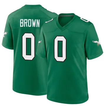 Youth Nike Philadelphia Eagles Hollywood Brown Green Kelly Alternate Jersey - Game