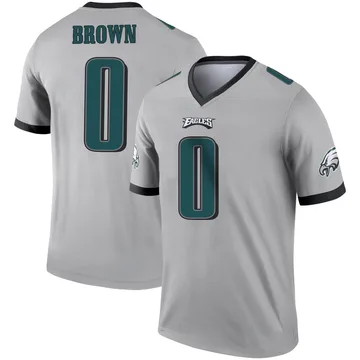 Youth Nike Philadelphia Eagles Hollywood Brown Silver Inverted Jersey - Legend