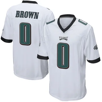 Youth Nike Philadelphia Eagles Hollywood Brown White Jersey - Game
