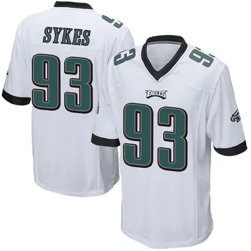 Youth Nike Philadelphia Eagles Jacob Sykes White Jersey - Game