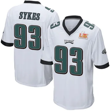 Youth Nike Philadelphia Eagles Jacob Sykes White Super Bowl LIX Jersey - Game