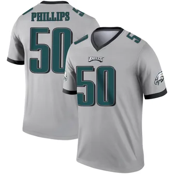 Youth Nike Philadelphia Eagles Jaelan Phillips Silver Inverted Jersey - Legend