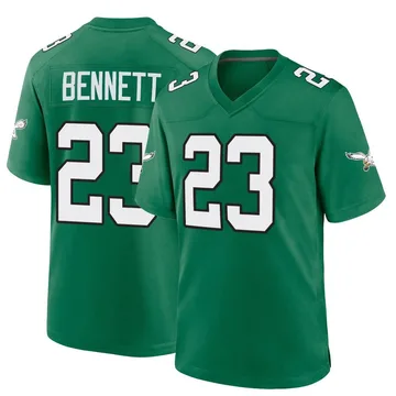 Youth Nike Philadelphia Eagles Jakorian Bennett Green Kelly Alternate Jersey - Game