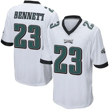 Youth Nike Philadelphia Eagles Jakorian Bennett White Jersey - Game