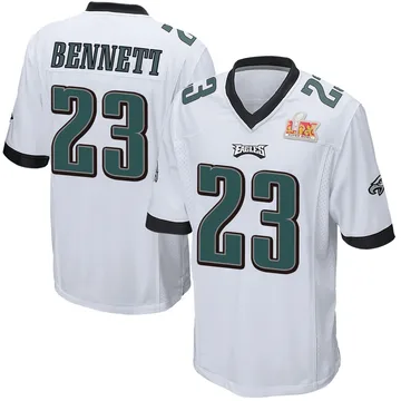 Youth Nike Philadelphia Eagles Jakorian Bennett White Super Bowl LIX Jersey - Game