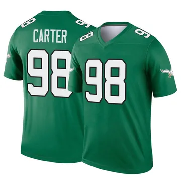 Youth Nike Philadelphia Eagles Jalen Carter Green Kelly Alternate Jersey - Legend