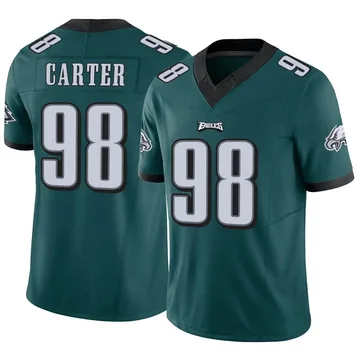 Youth Nike Philadelphia Eagles Jalen Carter Green Vapor F.U.S.E. Jersey - Limited