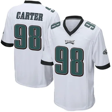 Youth Nike Philadelphia Eagles Jalen Carter White Jersey - Game