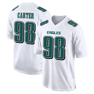 Youth Nike Philadelphia Eagles Jalen Carter White Tundra Fashion Jersey - Game