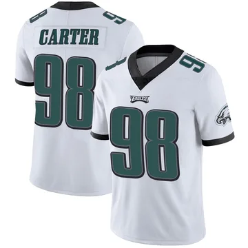Youth Nike Philadelphia Eagles Jalen Carter White Vapor Untouchable Jersey - Limited
